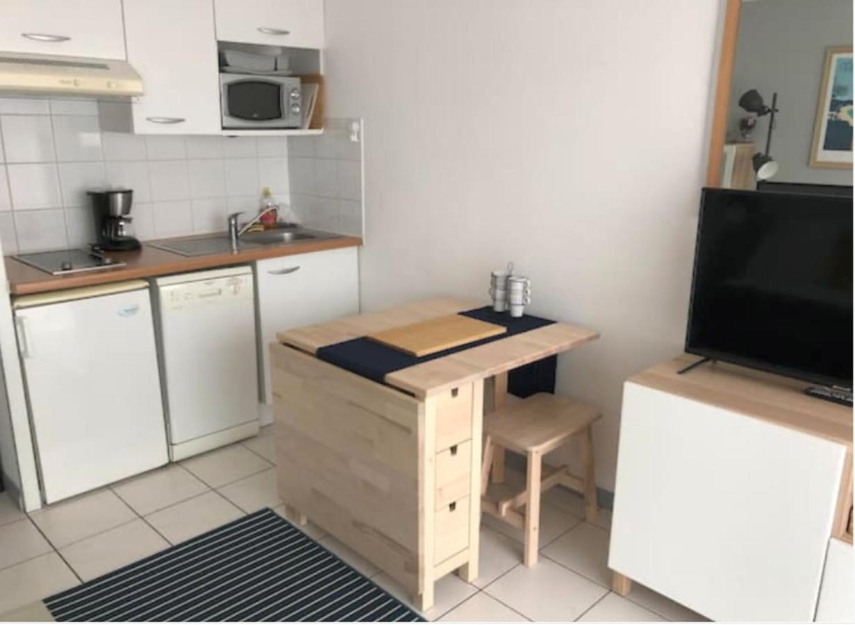 Studio Au Calme Avec Piscine, Face Golf, Parking Gratuit, Tout A Pied A 10Mn Centre Ville Ciboure Zewnętrze zdjęcie
